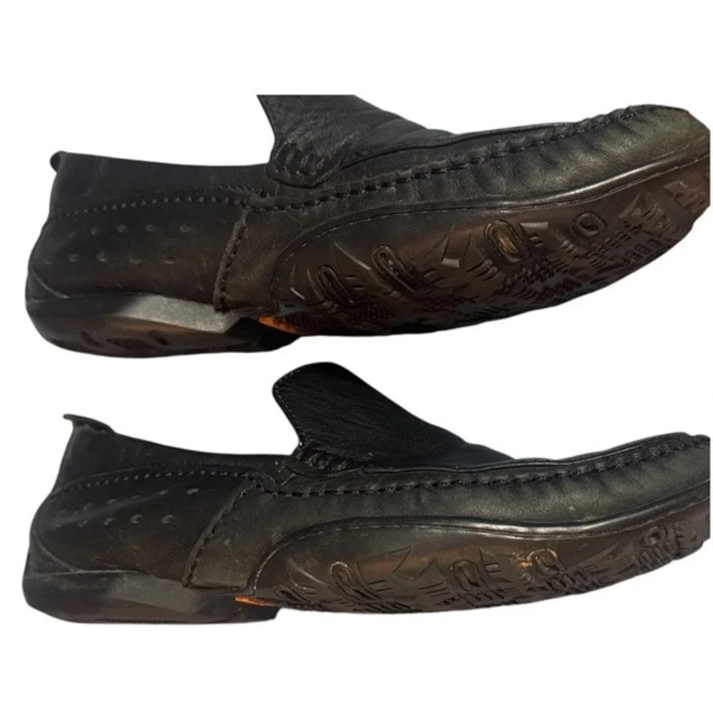 Timberland Loafers Mens 8.5M‎ Black Genuine Leather Ergonomic/Comfort SlipOn